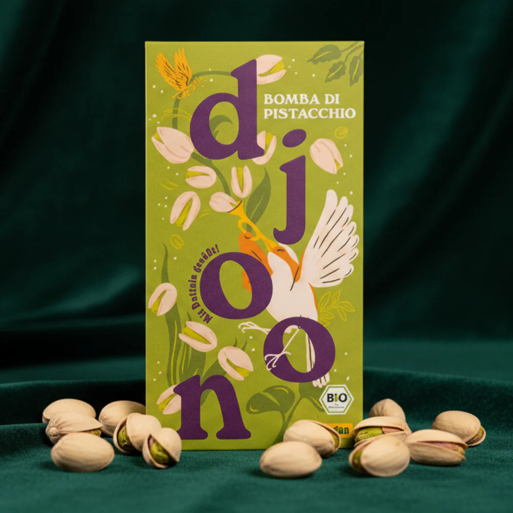 Dadels chocolade: Pistachebom (Biologisch)