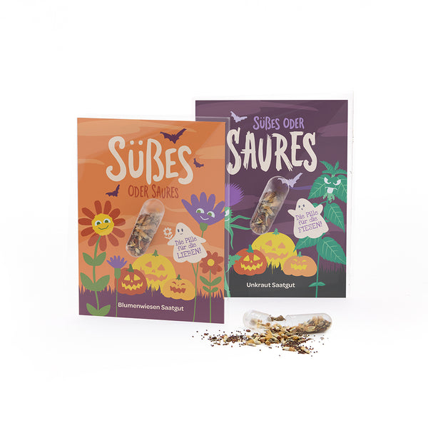 Set van 2 - Halloween-zaadtablet "Trick or Treat"