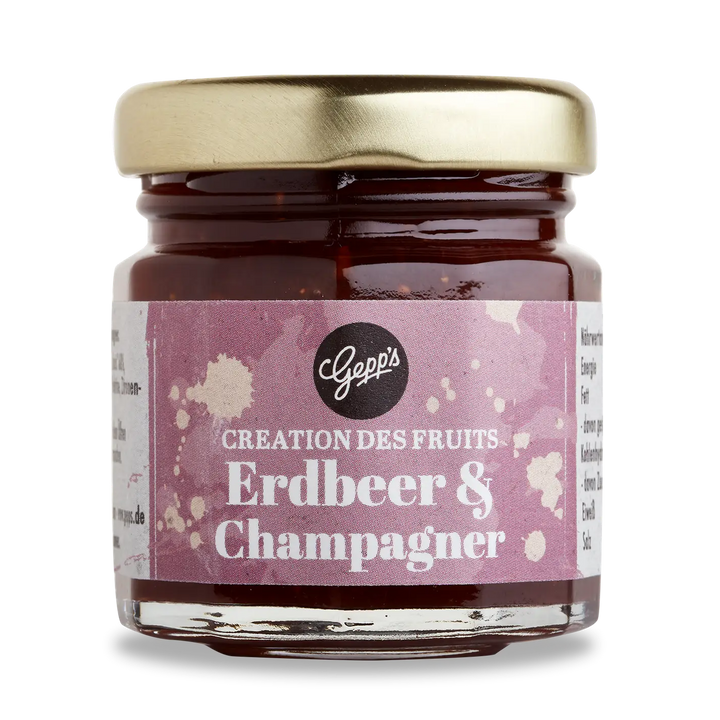 Fruitspread aardbei en champagne