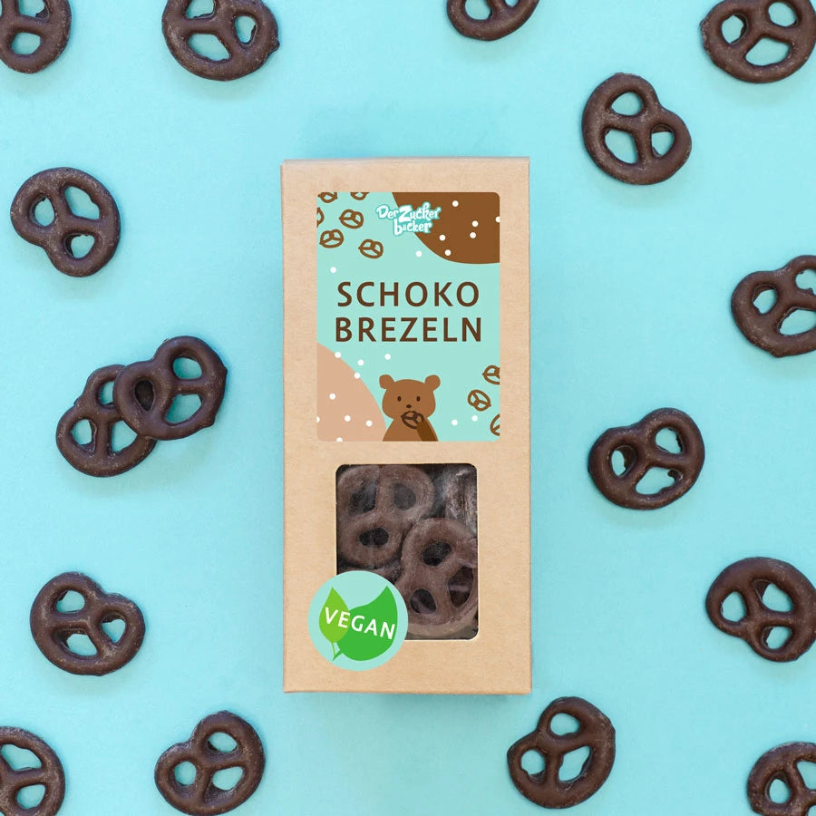 Vegan chocolade-zoutpretzels