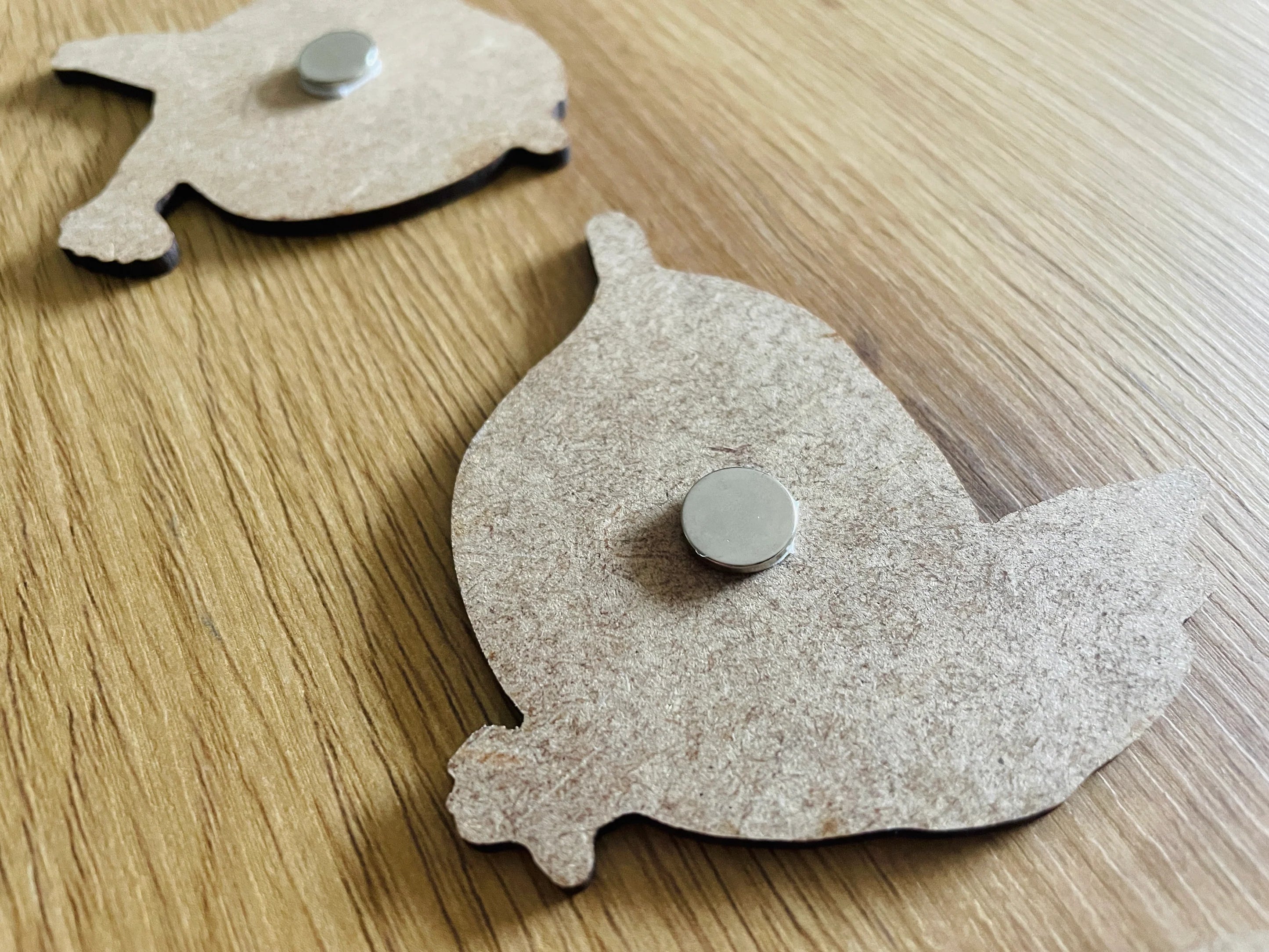 Houten magneet groente-vogels – pruimenkoning