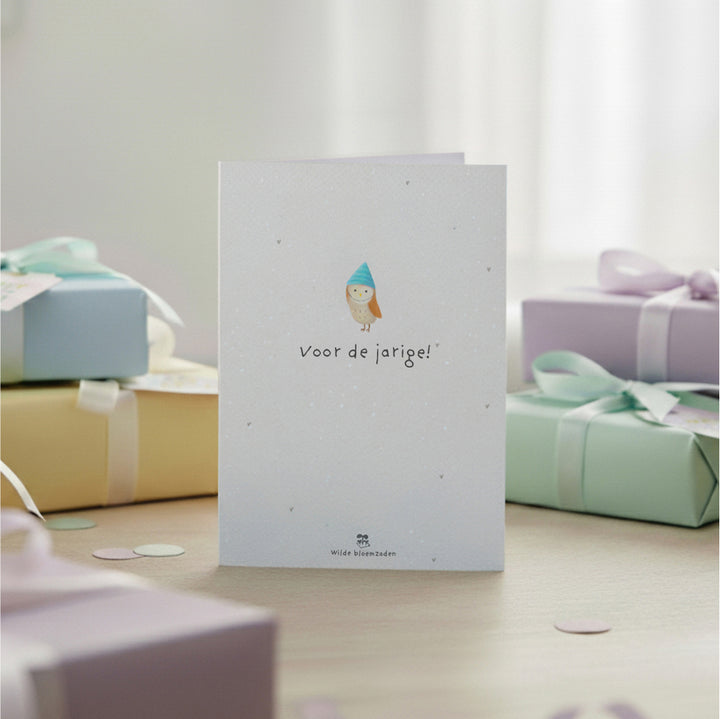 Wenskaart – Voor de jarige