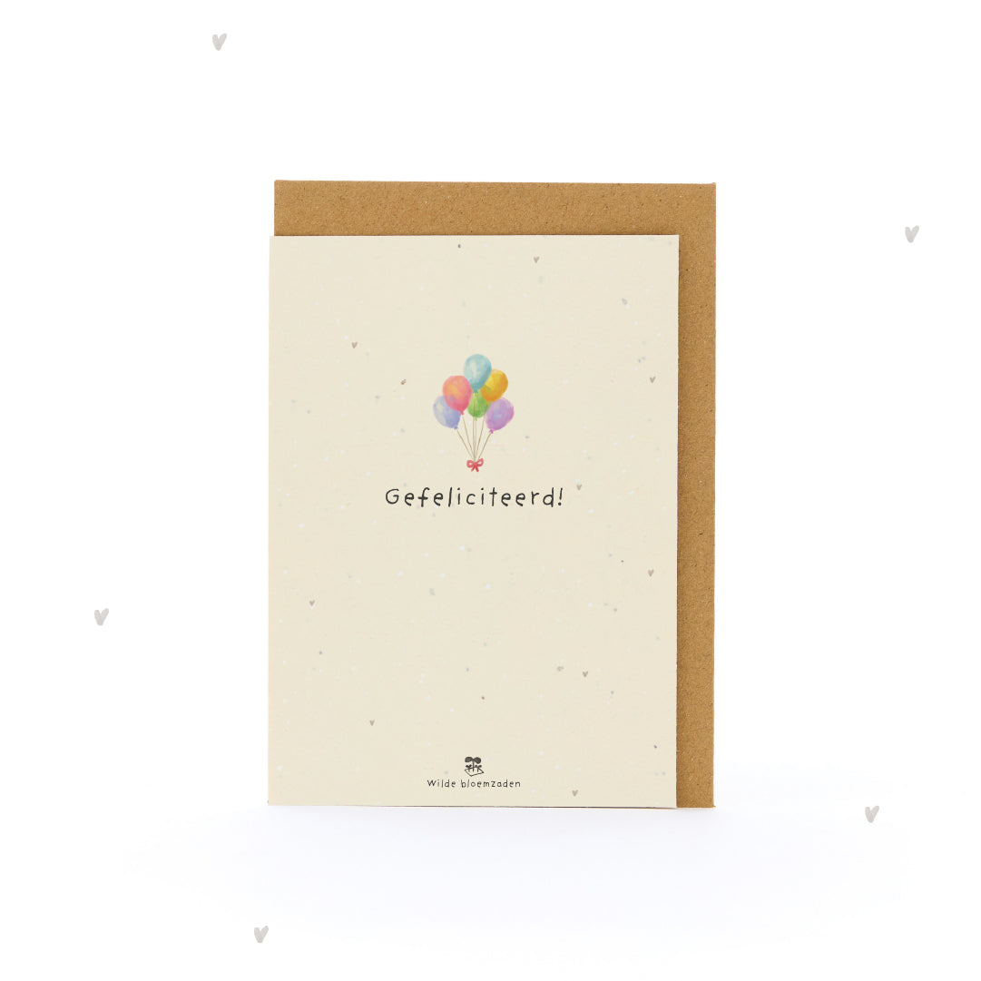 Wenskaart - Gefeliciteerd