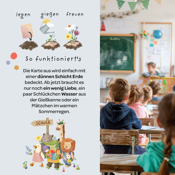Gefeliciteerdkaart voor schoolstart - Bus