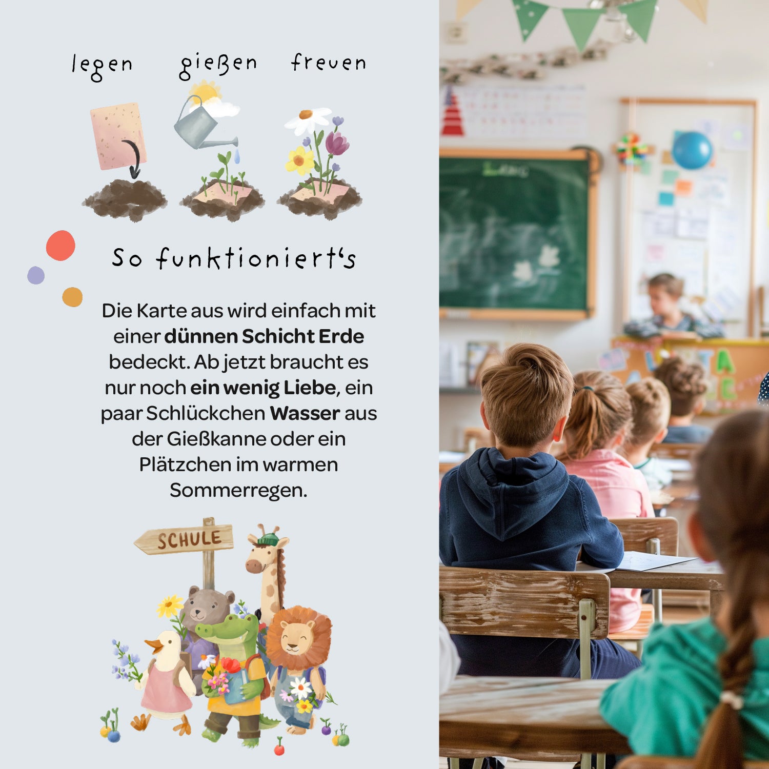 Gefeliciteerdkaart voor schoolstart - Schoolweg