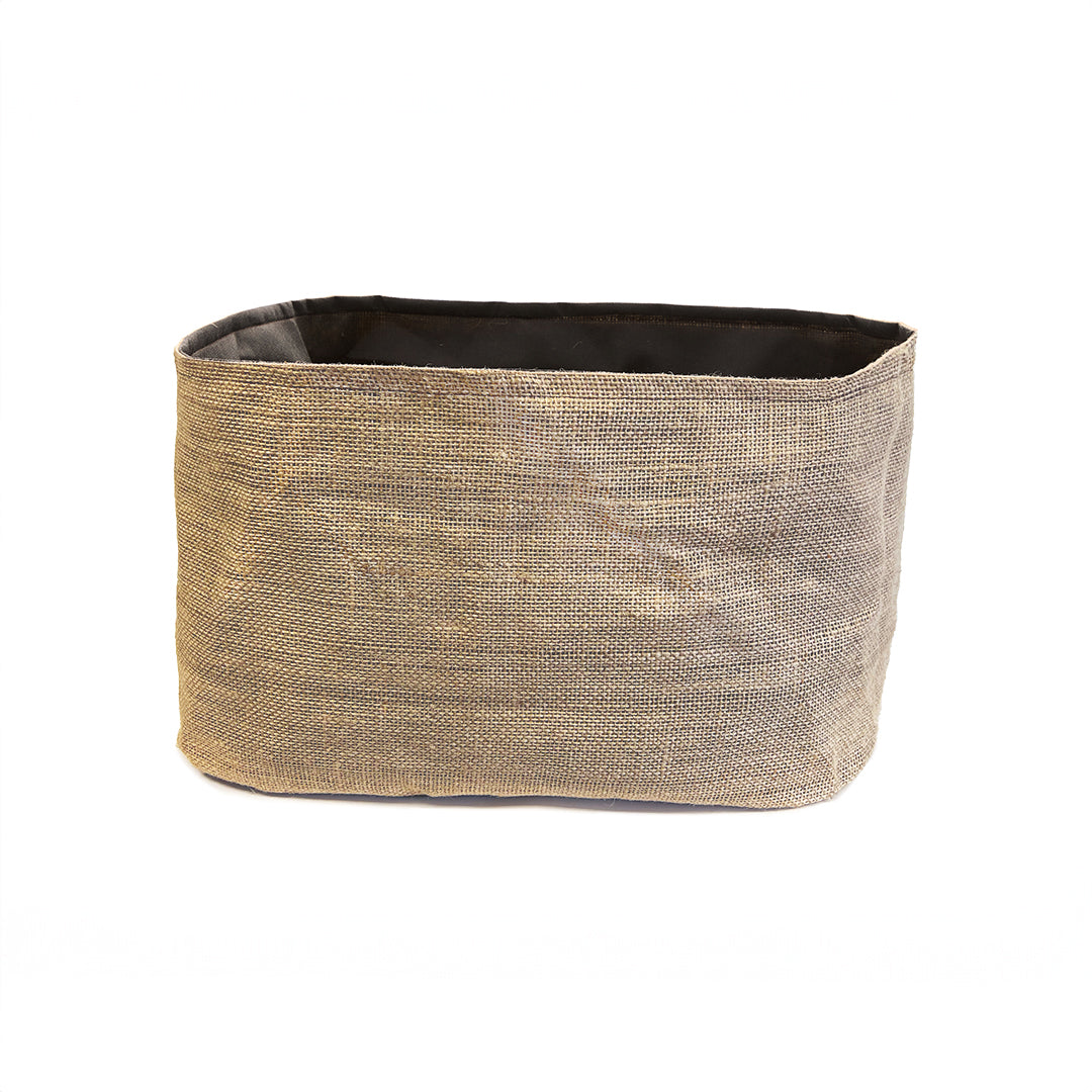Jute inzetstuk voor plantenbak / houten bak | Jute inzetstuk voor appelkist | Lichte jute inzet