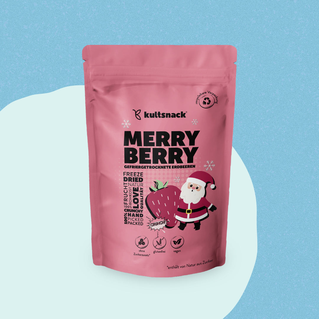 Gevriesdroogde aardbeischijfjes "Merry Berry" (20 g)