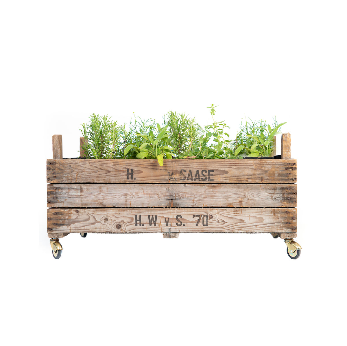 Rolbaar verhoogd bed van uienzeef | Verhoogd bed op wielen | Ideale afmetingen | Rustieke en chique uitstraling