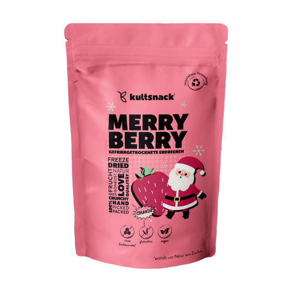 Gevriesdroogde aardbeischijfjes "Merry Berry" (20 g)