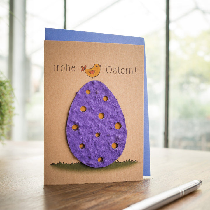 Karte für Ostern "Frohe Ostern"